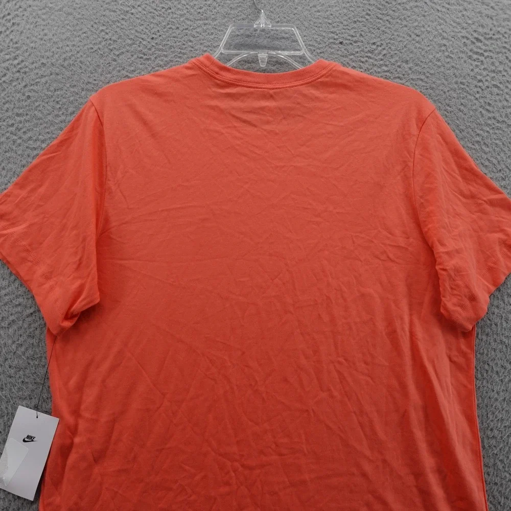 The Nike Tee Mens Short Sleeve TShirt Orange Casual Cotton Swoosh NWT